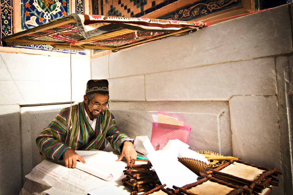 Central Asia tech hub - UZBEK MAN IN SAMARKAND, UZBEKISTAN. Credit: Shutterstock