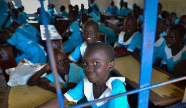 A young girls at school in Juba, South Sudan. Credit: Shutterstock