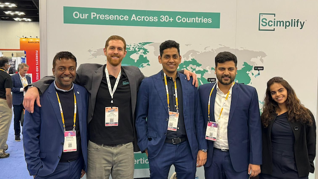 Photo: The Scimplify team at the U.S. expo. Credit: Scimplify